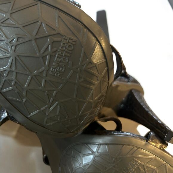 Kenneth Cole Reaction NEW Dangle Know Black Leather Sandals - Women's Size 10M - Picture 11 of 12